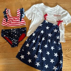 Toddler Girl Patriotic Lot